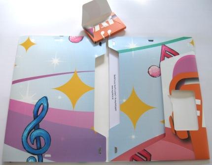 Recycled Adshel poster compendiums and business card boxes